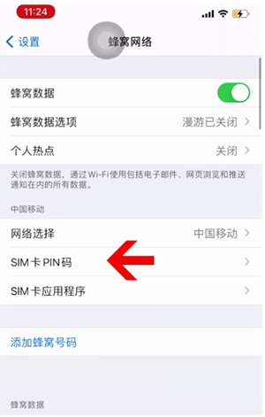 裕民苹果14维修网分享如何给iPhone14的SIM卡设置密码 