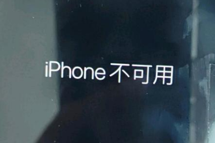 裕民苹果服务网点分享锁屏界面显示“iPhone 不可用”如何解决 