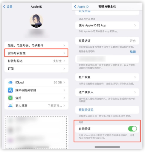裕民苹果手机维修分享iOS 16 自动验证功能开启方法 