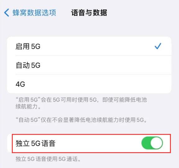 裕民苹果14维修分享iPhone 14 Pro如何开启VoNR 